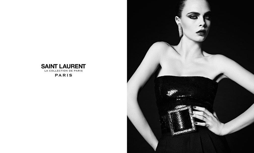 鬼马 Cara 再次携手 Saint Laurent，演绎最新 La Collection De Paris广告大片